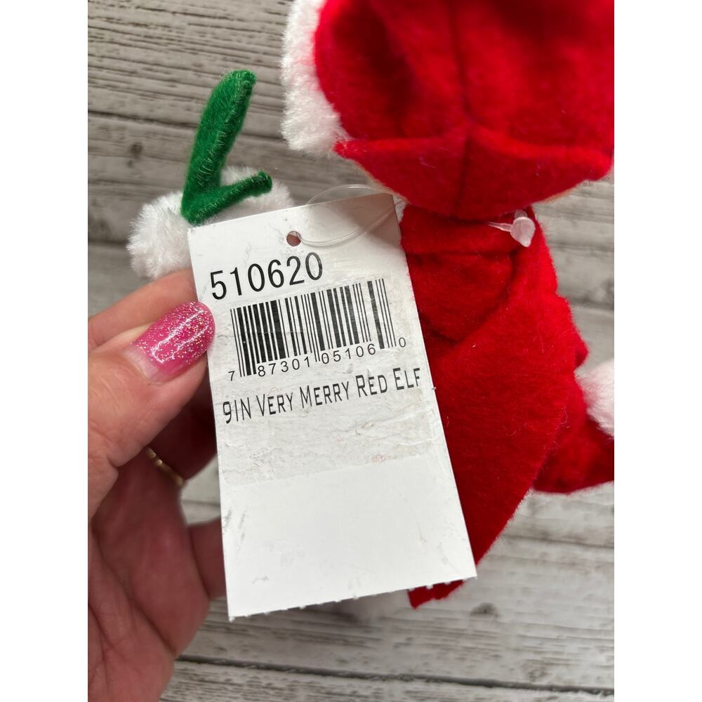 Annalee Dolls Very Merry Red Pixie Elf 9” Holiday Collectible Retired - Picture 6 of 6